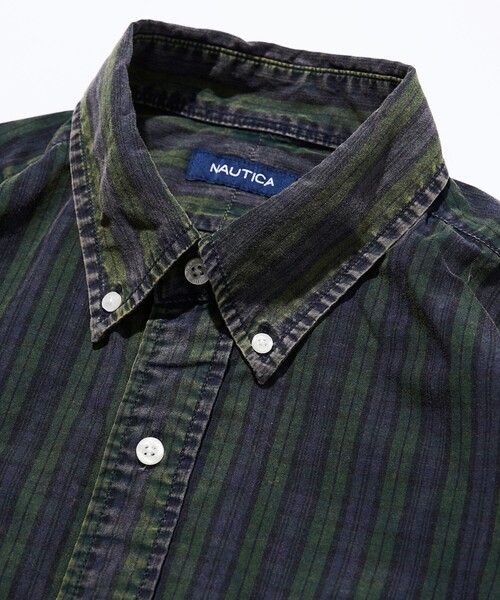 NAUTICA（ノーティカ）の「NAUTICA/ノーティカ Faded S/S Shirt (Plaid)/フェイデッド ショートスリーブシャツ チェック（シャツ/ブラウス・メンズ・ネイビー/グリーン・X-LARGE/LARGE/MEDIUM）」の3枚目の写真