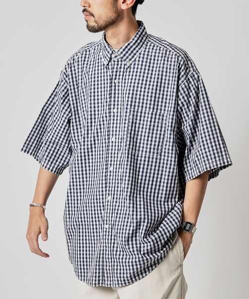 NAUTICA（ノーティカ）の「NAUTICA/ノーティカ Faded S/S Shirt (Plaid)/フェイデッド ショートスリーブシャツ チェック（シャツ/ブラウス・メンズ・ネイビー/グリーン・X-LARGE/LARGE/MEDIUM）」の16枚目の写真