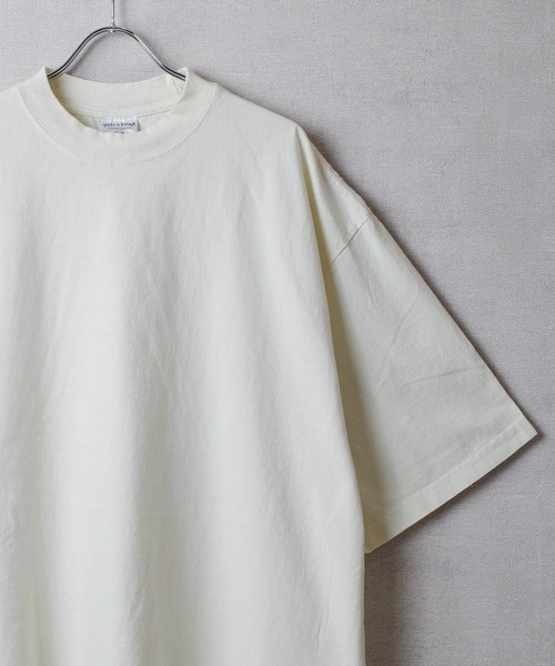 SHAKA WeAR（シャカウェア）の「【SHAKA WEAR】7.5oz Garment Dye Drop Shoulder / 7.5オンス ガーメントダイ ドロップショルダー Tシャツ（Tシャツ/カットソー・メンズ・オートミール/ホワイト/スミクロ/ブラック/クリーム・LARGE/MEDIUM/SMALL）」の4枚目の写真