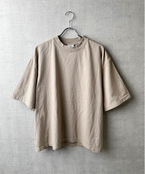 SHAKA WeAR（シャカウェア）の「【SHAKA WEAR】7.5oz Garment Dye Drop Shoulder / 7.5オンス ガーメントダイ ドロップショルダー Tシャツ（Tシャツ/カットソー・メンズ・オートミール/ホワイト/スミクロ/ブラック/クリーム・LARGE/MEDIUM/SMALL）」の6枚目の写真