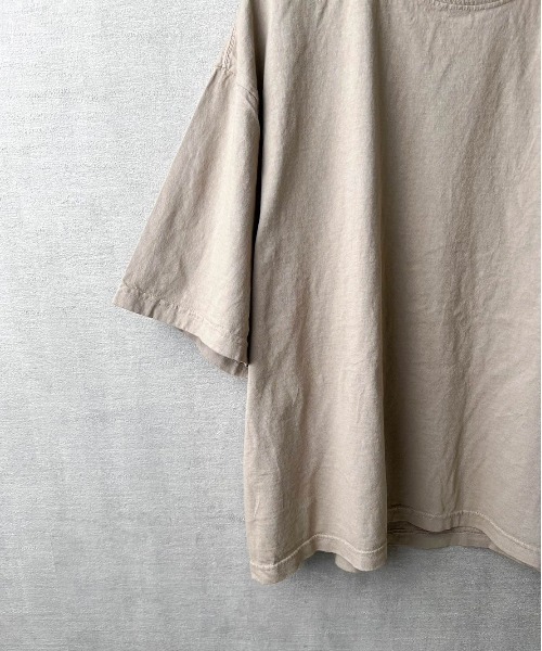 SHAKA WeAR（シャカウェア）の「【SHAKA WEAR】7.5oz Garment Dye Drop Shoulder / 7.5オンス ガーメントダイ ドロップショルダー Tシャツ（Tシャツ/カットソー・メンズ・オートミール/ホワイト/スミクロ/ブラック/クリーム・LARGE/MEDIUM/SMALL）」の9枚目の写真