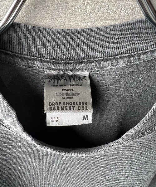 SHAKA WeAR（シャカウェア）の「【SHAKA WEAR】7.5oz Garment Dye Drop Shoulder / 7.5オンス ガーメントダイ ドロップショルダー Tシャツ（Tシャツ/カットソー・メンズ・オートミール/ホワイト/スミクロ/ブラック/クリーム・LARGE/MEDIUM/SMALL）」の13枚目の写真