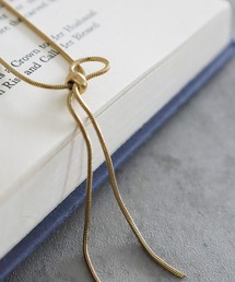 LEPSIM | ステンレスリボンネックレス 114076(ネックレス)