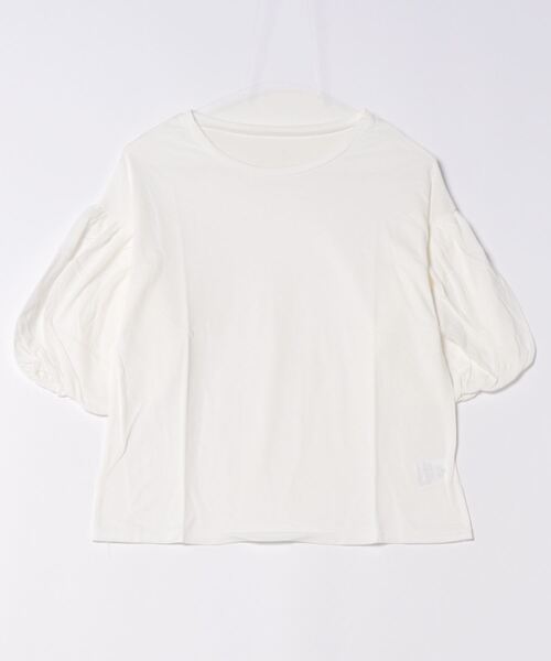 and it_(アンドイット)の「バル-ン5分袖カットソー(Tシャツ/カットソー・レディース・ブラック/カーキ/オフホワイト/モカ/ベージュ・M-L)」の13枚目の写真