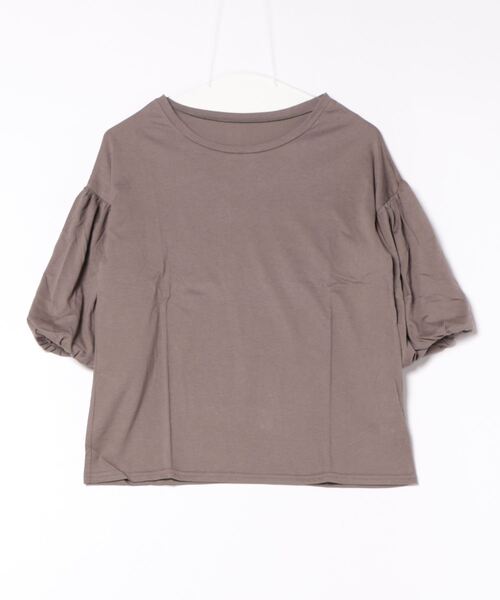and it_(アンドイット)の「バル-ン5分袖カットソー(Tシャツ/カットソー・レディース・ブラック/カーキ/オフホワイト/モカ/ベージュ・M-L)」の14枚目の写真