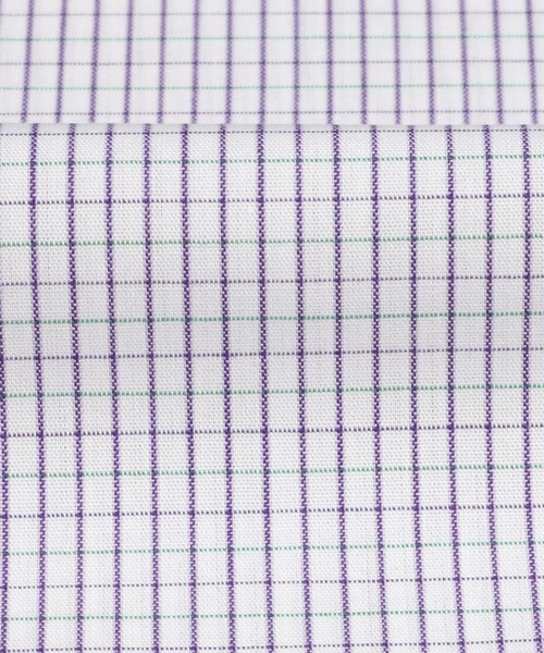 TOKYO SHIRTS（トウキョウシャツ）の「形態安定ノーアイロン ボタンダウン 長袖ビジネスワイシャツ（ビジネスシャツ・メンズ・パープル・首回り37cm-裄丈80cm/首回り39cm-裄丈80cm/首回り39cm-裄丈84cm/首回り41cm-裄丈82cm/首回り41cm-裄丈86cm/首回り42cm-裄丈82cm/首回り42cm-裄丈86cm/首回り43cm-裄丈82cm/首回り43cm-裄丈86cm/首回り37cm-裄丈84cm）」の4枚目の写真