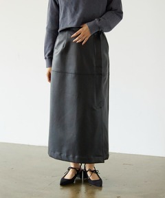 ポイントシアーデザインレザースカート（スカート）｜Darich
