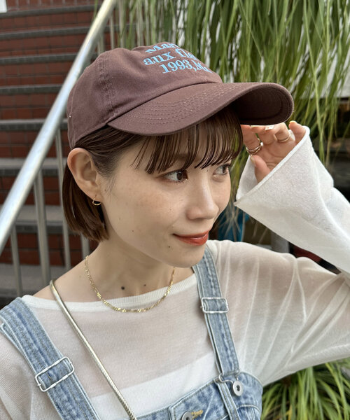 DISCOAT(ディスコート)の「【ふるりマルシェ】フルリマルシェロゴキャップ(キャップ・レディース・ブラウン/ネイビー/ダークグリーン・FREE)」の2枚目の写真
