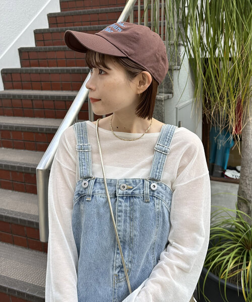 DISCOAT(ディスコート)の「【ふるりマルシェ】フルリマルシェロゴキャップ(キャップ・レディース・ブラウン/ネイビー/ダークグリーン・FREE)」の10枚目の写真