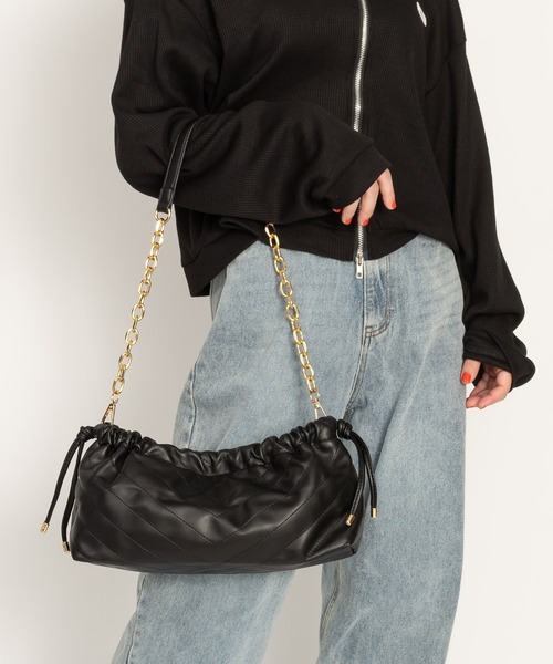 SVEC（シュベック）の「チェーン ショルダーバッグ（ショルダーバッグ・レディース・ブラック・FREE）」の14枚目の写真