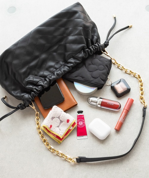 SVEC（シュベック）の「チェーン ショルダーバッグ（ショルダーバッグ・レディース・ブラック・FREE）」の9枚目の写真