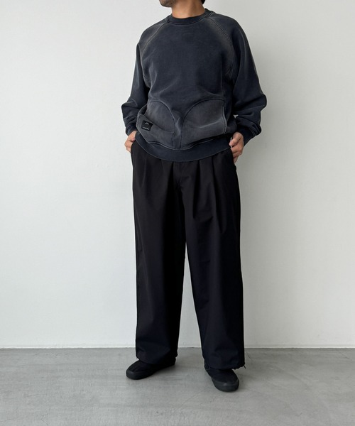 CANAL JEAN（キャナルジーン）の「SUPERTHANKS　ネオスラックス（スラックス・レディース・グレイッシュベージュ/ブラック・SMALL）」の14枚目の写真