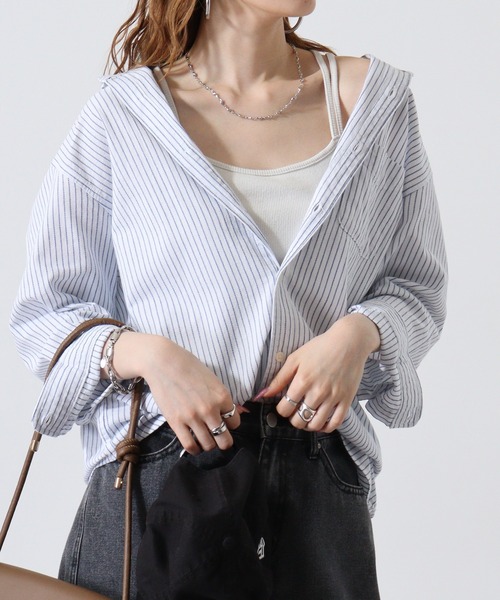 Candy Fantasy（キャンディーファンタジー）の「パナマレギュラーカラー七分袖シャツ（シャツ/ブラウス・メンズ・ピンク/ホワイト系その他/ミント/ネイビー/ブルー系その他/カーキ/ブルー/ホワイト/ブラック/ブルー系その他2・M/L/LL）」の3枚目の写真