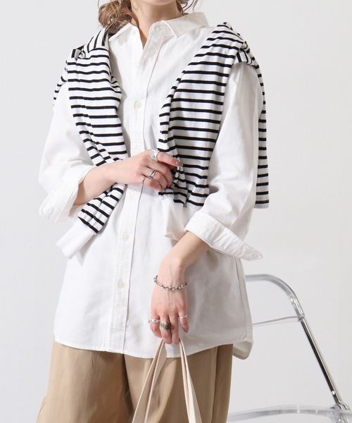 Candy Fantasy（キャンディーファンタジー）の「パナマレギュラーカラー七分袖シャツ（シャツ/ブラウス・メンズ・ピンク/ホワイト系その他/ミント/ネイビー/ブルー系その他/カーキ/ブルー/ホワイト/ブラック/ブルー系その他2・M/L/LL）」の2枚目の写真