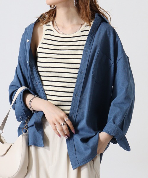 Candy Fantasy（キャンディーファンタジー）の「パナマレギュラーカラー七分袖シャツ（シャツ/ブラウス・メンズ・ピンク/ホワイト系その他/ミント/ネイビー/ブルー系その他/カーキ/ブルー/ホワイト/ブラック/ブルー系その他2・M/L/LL）」の7枚目の写真