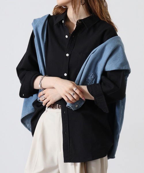 Candy Fantasy（キャンディーファンタジー）の「パナマレギュラーカラー七分袖シャツ（シャツ/ブラウス・メンズ・ピンク/ホワイト系その他/ミント/ネイビー/ブルー系その他/カーキ/ブルー/ホワイト/ブラック/ブルー系その他2・M/L/LL）」の4枚目の写真