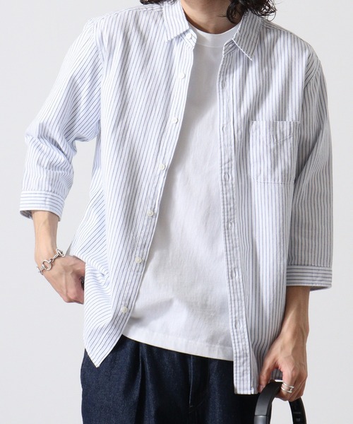 Candy Fantasy（キャンディーファンタジー）の「パナマレギュラーカラー七分袖シャツ（シャツ/ブラウス・メンズ・ピンク/ホワイト系その他/ミント/ネイビー/ブルー系その他/カーキ/ブルー/ホワイト/ブラック/ブルー系その他2・M/L/LL）」の14枚目の写真