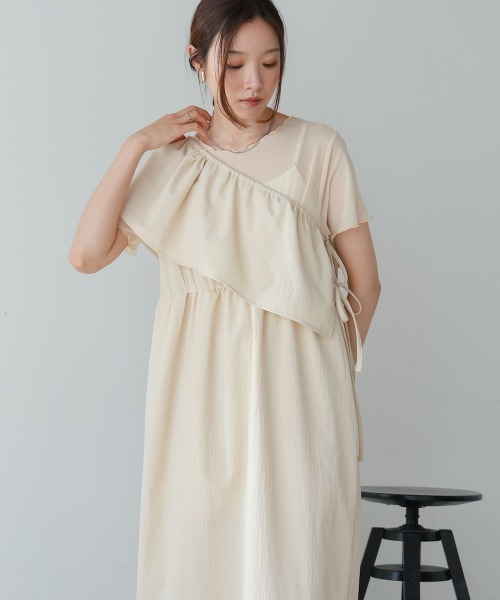 Bab(バブ)の「【S・Mサイズ展開あり】マルチWAYビスチェセットワンピース(ワンピース・レディース・ホワイト系その他/グレー・M/S)」の3枚目の写真