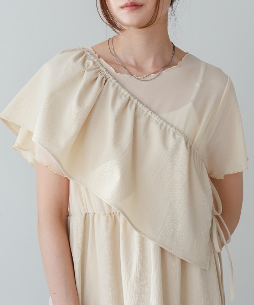 Bab(バブ)の「【S・Mサイズ展開あり】マルチWAYビスチェセットワンピース(ワンピース・レディース・ホワイト系その他/グレー・M/S)」の7枚目の写真