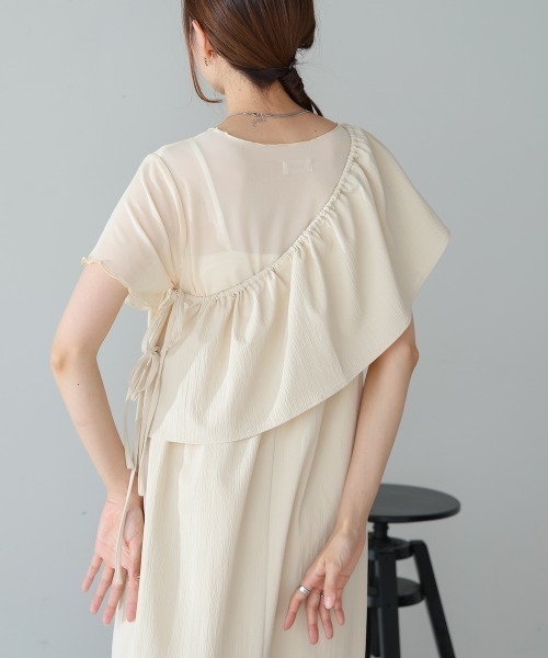 Bab(バブ)の「【S・Mサイズ展開あり】マルチWAYビスチェセットワンピース(ワンピース・レディース・ホワイト系その他/グレー・M/S)」の10枚目の写真