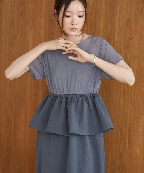 Bab(バブ)の「【S・Mサイズ展開あり】マルチWAYビスチェセットワンピース(ワンピース・レディース・ホワイト系その他/グレー・M/S)」の13枚目の写真