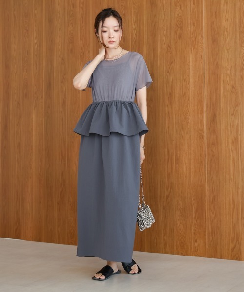 Bab(バブ)の「【S・Mサイズ展開あり】マルチWAYビスチェセットワンピース(ワンピース・レディース・ホワイト系その他/グレー・M/S)」の14枚目の写真