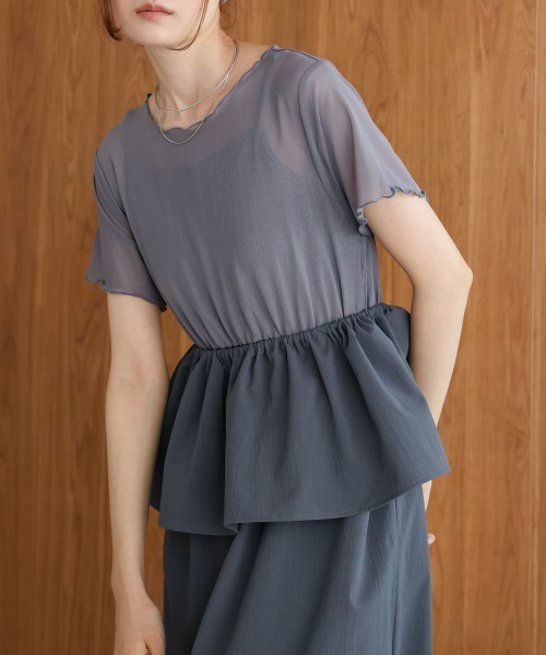 Bab(バブ)の「【S・Mサイズ展開あり】マルチWAYビスチェセットワンピース(ワンピース・レディース・ホワイト系その他/グレー・M/S)」の15枚目の写真