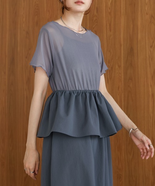 Bab(バブ)の「【S・Mサイズ展開あり】マルチWAYビスチェセットワンピース(ワンピース・レディース・ホワイト系その他/グレー・M/S)」の16枚目の写真