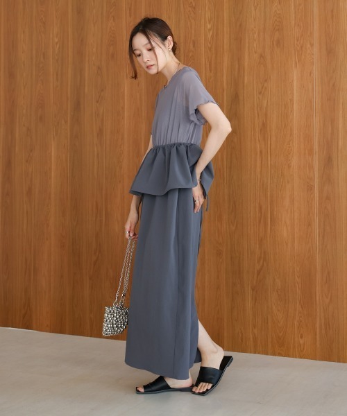 Bab(バブ)の「【S・Mサイズ展開あり】マルチWAYビスチェセットワンピース(ワンピース・レディース・ホワイト系その他/グレー・M/S)」の17枚目の写真