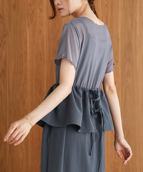 Bab(バブ)の「【S・Mサイズ展開あり】マルチWAYビスチェセットワンピース(ワンピース・レディース・ホワイト系その他/グレー・M/S)」の20枚目の写真