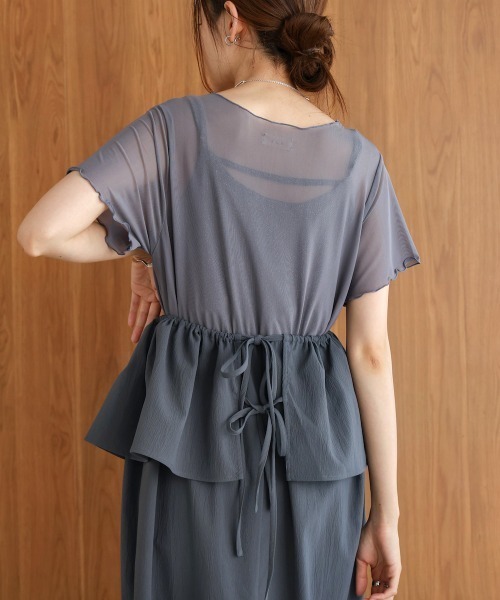 Bab(バブ)の「【S・Mサイズ展開あり】マルチWAYビスチェセットワンピース(ワンピース・レディース・ホワイト系その他/グレー・M/S)」の22枚目の写真