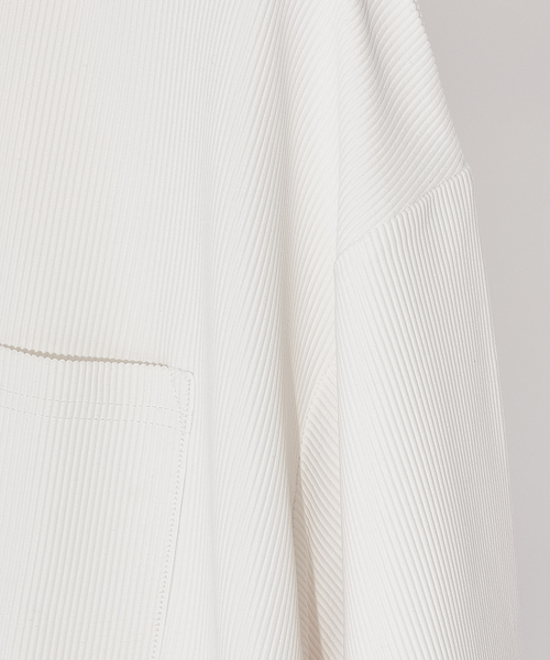 AH ABAHOUSE（エーエイチアバハウス）の「ストライプ ジャガード 半袖 Tシャツ（Tシャツ/カットソー・メンズ・ホワイト/ブラック/ラベンダー/グレー・48/46）」の12枚目の写真