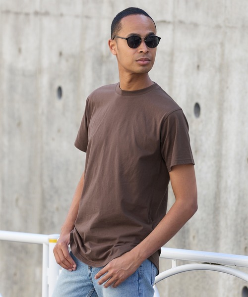 coca（coca）（コカ）の「テールカットTシャツ シワになりにくい イージーケア（Tシャツ/カットソー・メンズ・グレイッシュベージュ/チャコール/ブルー/ブラウン/ブラック/ホワイト/ネイビー/ライトグレー・M/L/XL）」の11枚目の写真