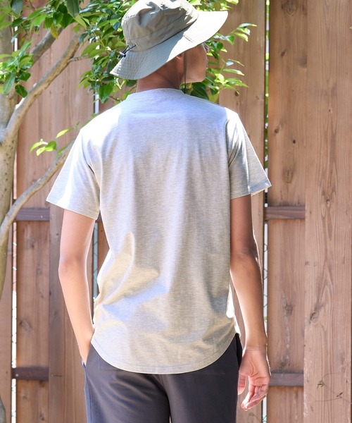 coca（coca）（コカ）の「テールカットTシャツ シワになりにくい イージーケア（Tシャツ/カットソー・メンズ・グレイッシュベージュ/チャコール/ブルー/ブラウン/ブラック/ホワイト/ネイビー/ライトグレー・M/L/XL）」の18枚目の写真