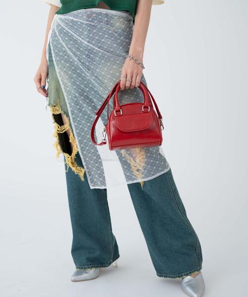 WEGO(ウィゴー)の「WEGO/ミニボストンショルダー(ショルダーバッグ・レディース・ブラック/シルバー/ブラウン/レッド/その他1・FREE)」の19枚目の写真