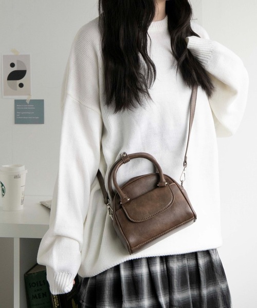 WEGO(ウィゴー)の「WEGO/ミニボストンショルダー(ショルダーバッグ・レディース・ブラック/シルバー/ブラウン/レッド/その他1・FREE)」の13枚目の写真