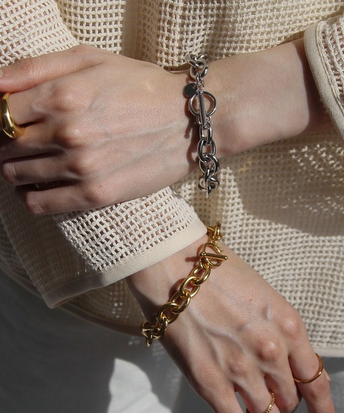 abaskdesign（アバスクデザイン）の「金属アレルギー対応 オリジナルチャーム付きステンレスチェーンブレスレット /チャームブレスレット（ブレスレット・レディース・シルバー/ゴールド・FREE）」の15枚目の写真