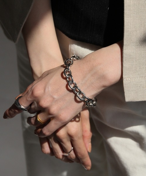 abaskdesign（アバスクデザイン）の「金属アレルギー対応 オリジナルチャーム付きステンレスチェーンブレスレット /チャームブレスレット（ブレスレット・レディース・シルバー/ゴールド・FREE）」の16枚目の写真