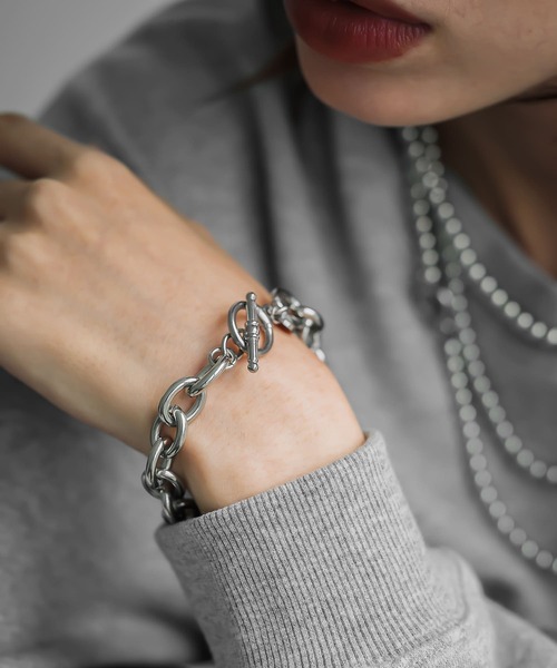 abaskdesign（アバスクデザイン）の「金属アレルギー対応 オリジナルチャーム付きステンレスチェーンブレスレット /チャームブレスレット（ブレスレット・レディース・シルバー/ゴールド・FREE）」の17枚目の写真