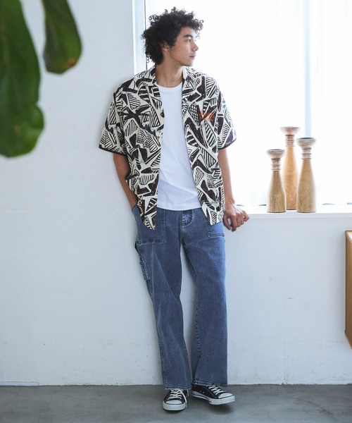 BAYFLOW(ベイフロー)の「【HAIR CALIFORNIA】柄シャツ(シャツ/ブラウス・メンズ・ブラック/ナチュラル・MEDIUM/LARGE)」の19枚目の写真