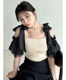 RESEXXY | ボリュームリボンニットトップス(ニット/セーター)