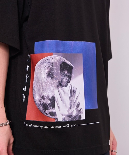 JUNRED（ジュンレッド）の「ハンドステッチグラフィックTシャツ（Tシャツ/カットソー・メンズ・ホワイト/ブラック・L/M/S）」の13枚目の写真