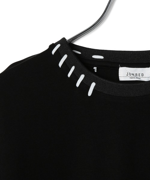 JUNRED（ジュンレッド）の「ハンドステッチグラフィックTシャツ（Tシャツ/カットソー・メンズ・ホワイト/ブラック・L/M/S）」の11枚目の写真