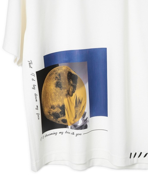 JUNRED（ジュンレッド）の「ハンドステッチグラフィックTシャツ（Tシャツ/カットソー・メンズ・ホワイト/ブラック・L/M/S）」の18枚目の写真