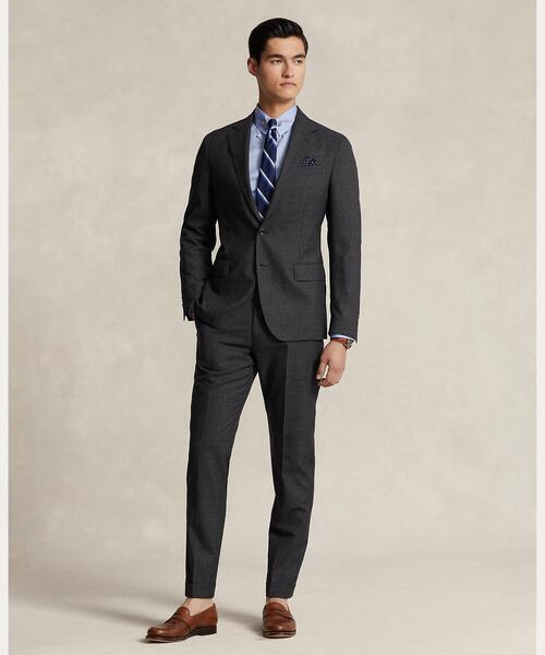 セール】Polo ソフト テーラード Glen プラッド ウール スーツ（スーツ  