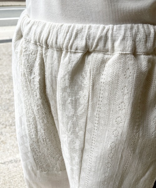 StyleSea（スタイルシー）の「コットンレースパッチワークパンツ（その他パンツ・レディース・ブラック/アイボリー・FREE）」の14枚目の写真