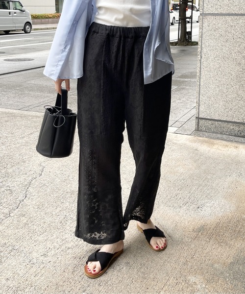 StyleSea（スタイルシー）の「コットンレースパッチワークパンツ（その他パンツ・レディース・ブラック/アイボリー・FREE）」の19枚目の写真