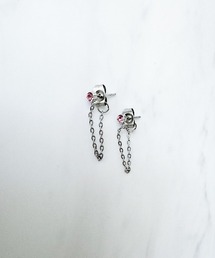 チェーンビジューピアス