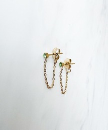 チェーンビジューピアス