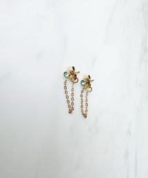 チェーンビジューピアス